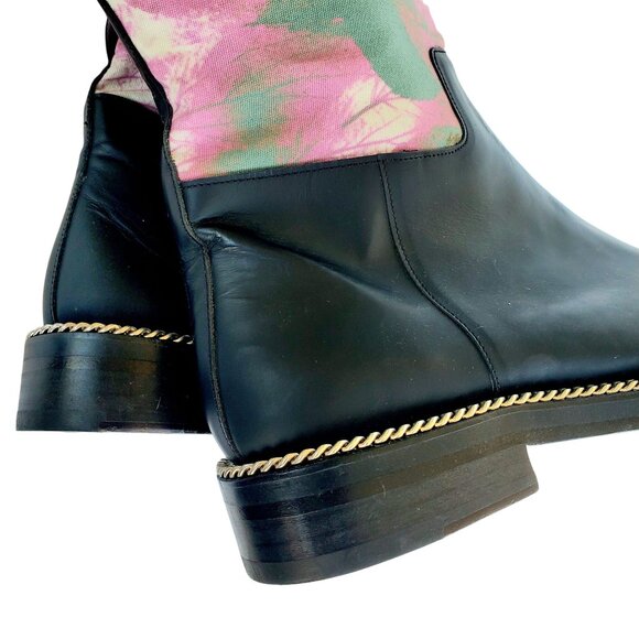 Rare Avant Garde Boots Size 42 Late 90s Early Y2K Leather & Canvas No Studio - Picture 4 of 14